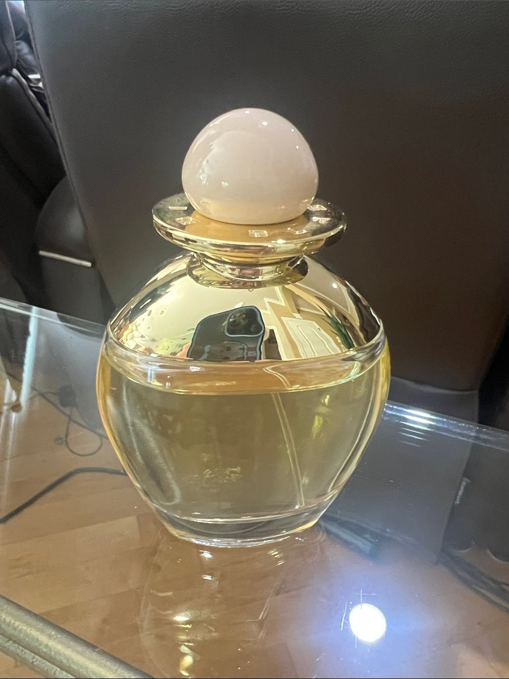 Bill Blass perf. with Cream Round Lid and Light Gold